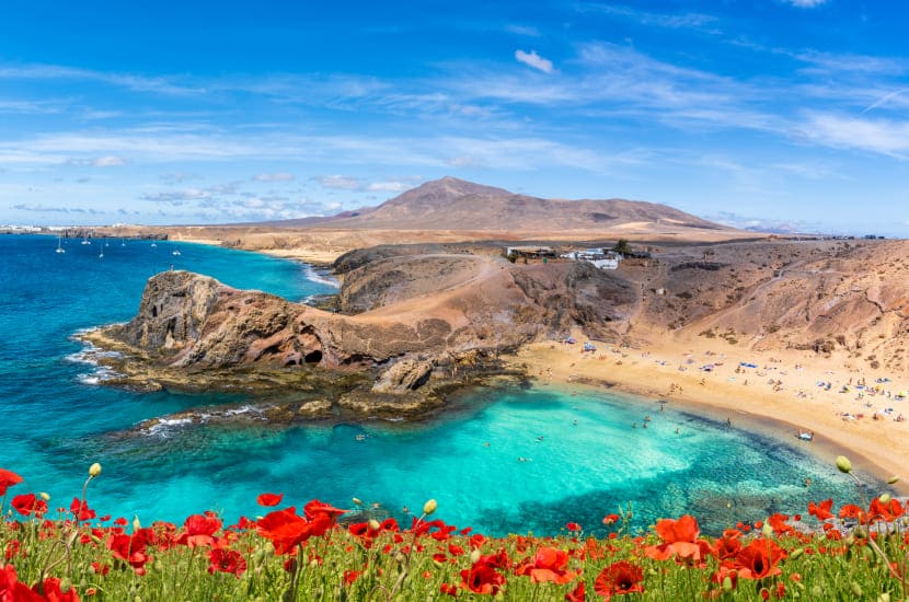 Temperatury całoroczne na Lanzarote, Wyspy Kanaryjskie