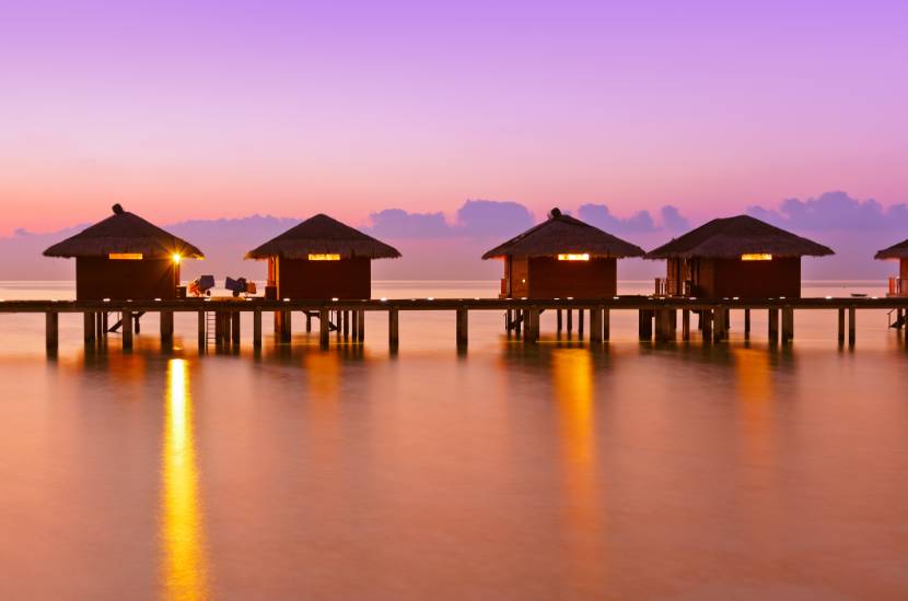 Hotele na wodzie na Malediwach