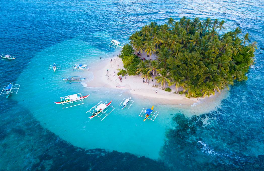 Guyam Island Beach Filipiny